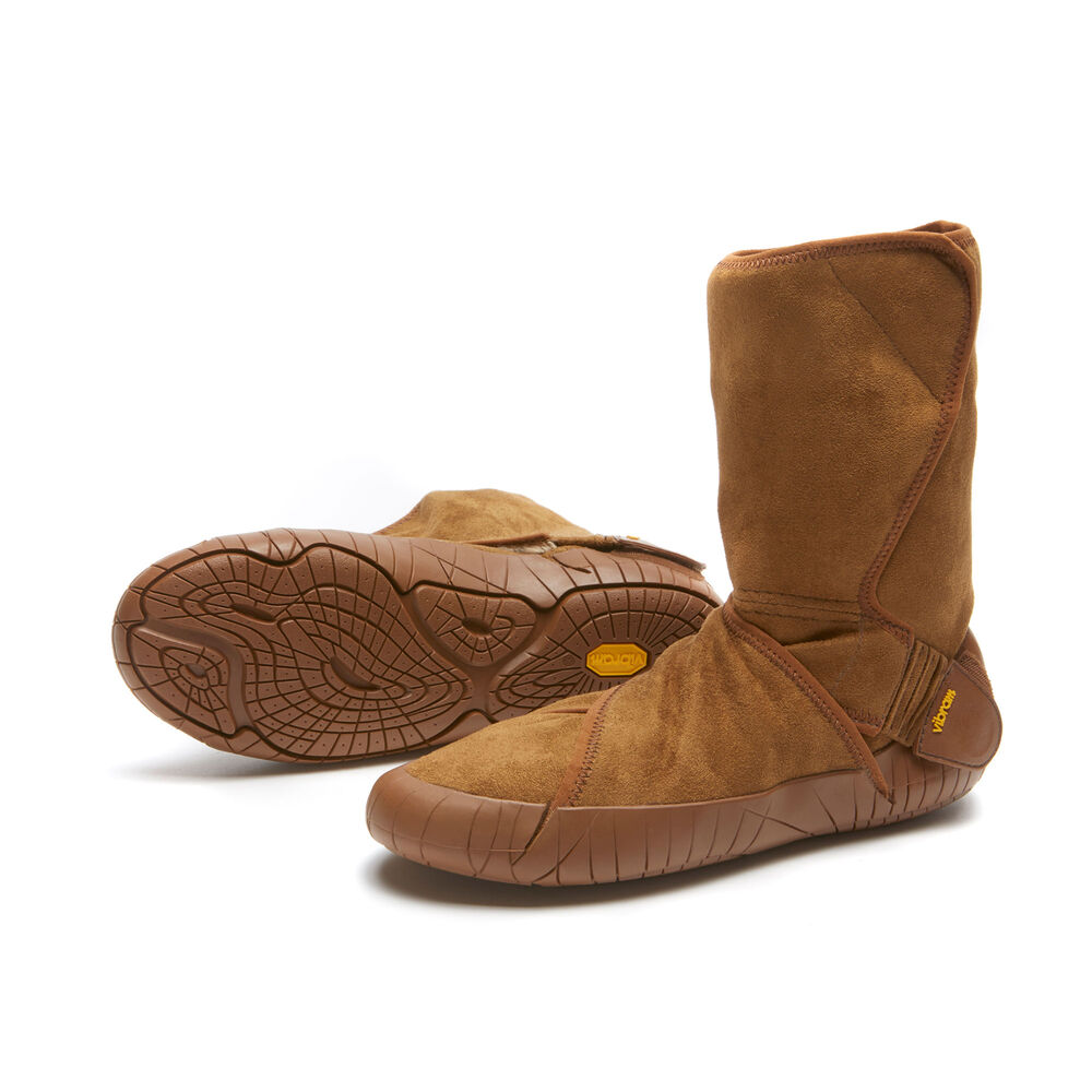 Vibram Furoshiki Classic Shearling Mid Bayan Bot Kahverengi,RU9504631